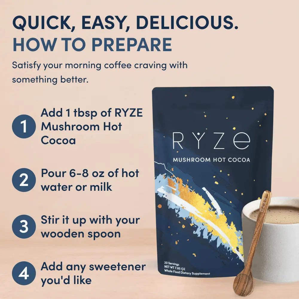 RYZE Coffee and Cocoa Day + Night Pack