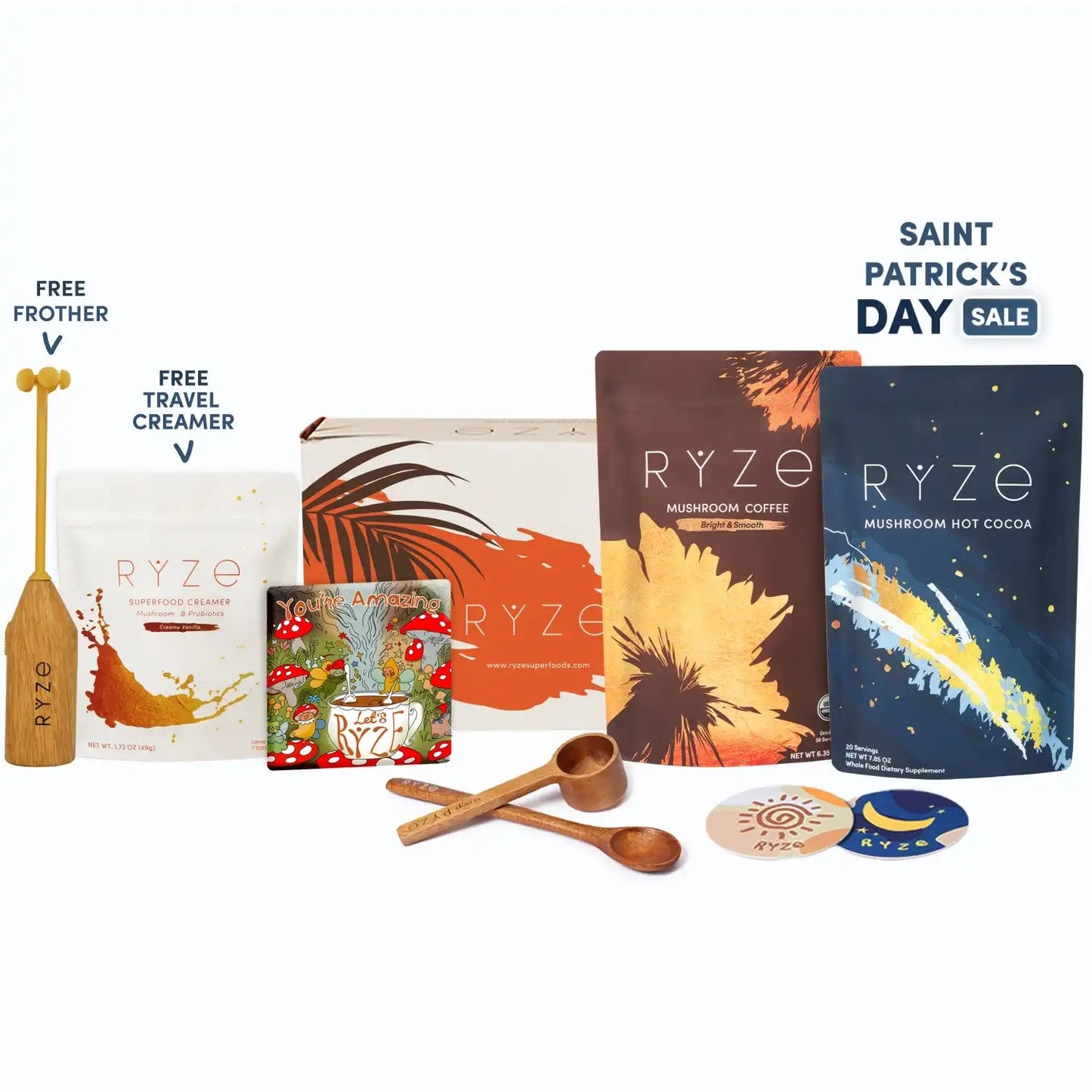 RYZE Coffee and Cocoa Day + Night Pack