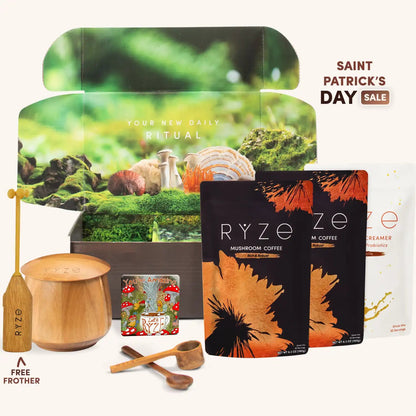 RYZE Dark Roast Coffee Ritual Set (90 Servings)