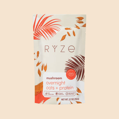 RYZE Mushroom Overnight Oats Breakfast Pack (14 Servings)