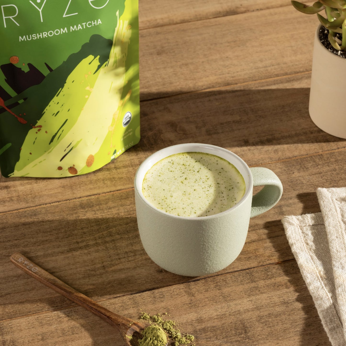 RYZE Smooth Mushroom Matcha (30 Servings)
