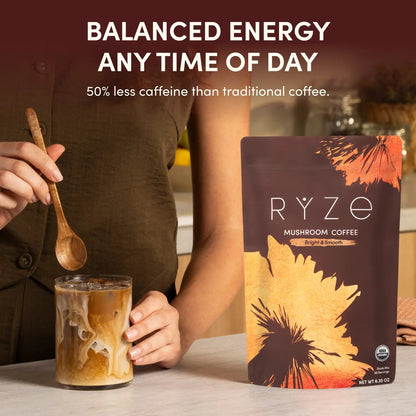 RYZE Smooth Mushroom Coffee (30 Servings)
