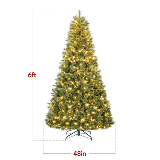 Pre-Lit Premium Cashmere Christmas Tree w/ Cordless Connection LED Lights