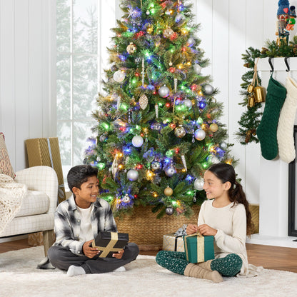 Pre-Lit Premium Cashmere Christmas Tree w/ Cordless Connection LED Lights