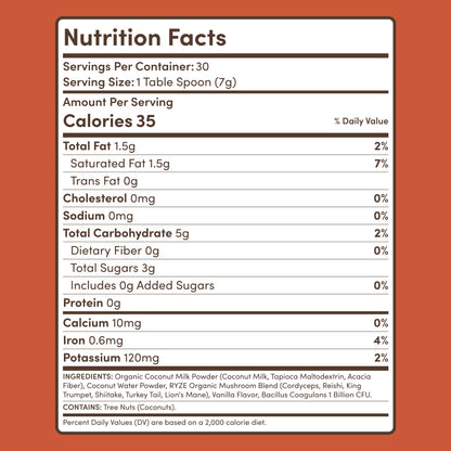 RYZE Superfood Coffee Creamer (30 Servings)